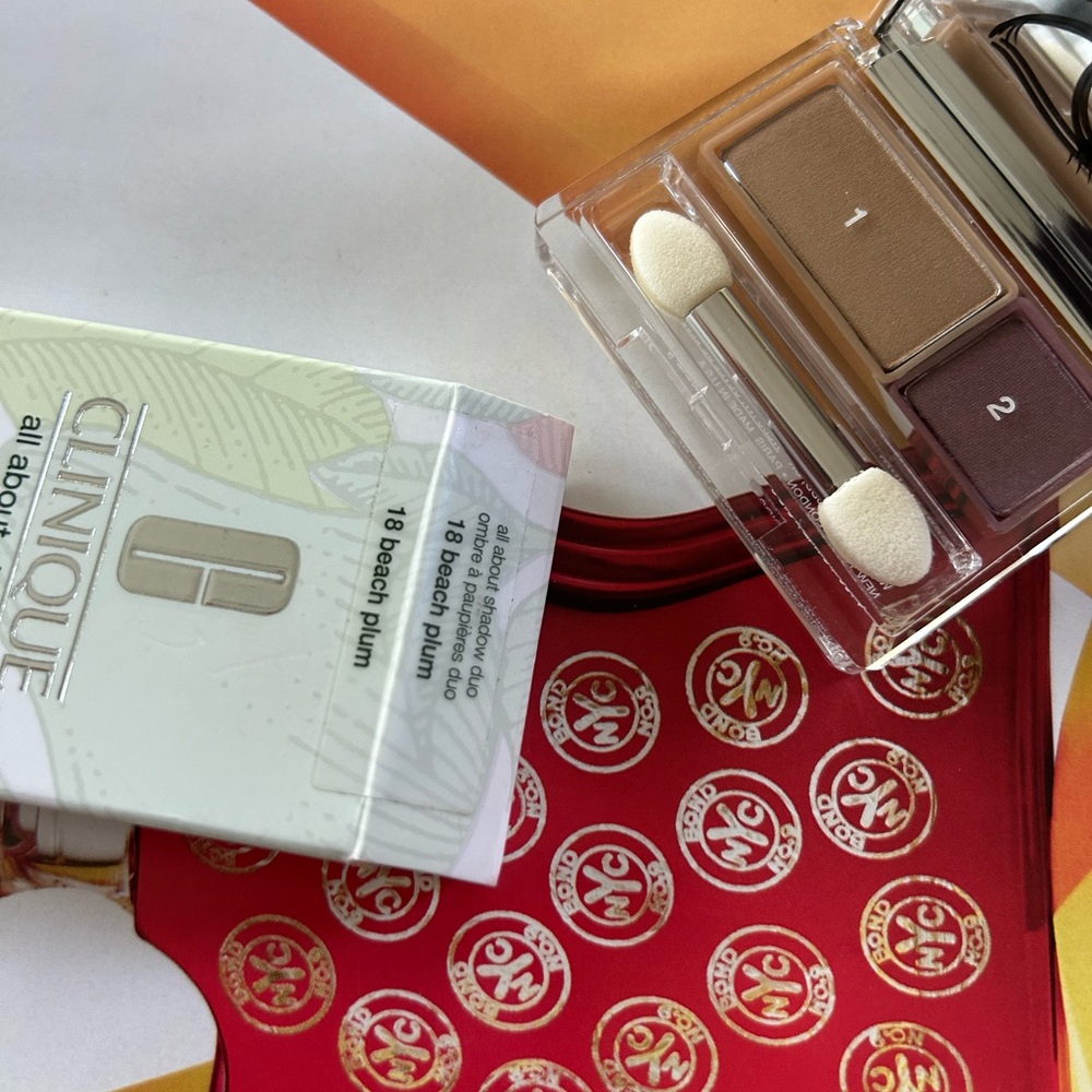 Clinique All About Shadow Duo – Shade 18 beach plum NIB Eyeshadow Compact - Picture 9 of 9